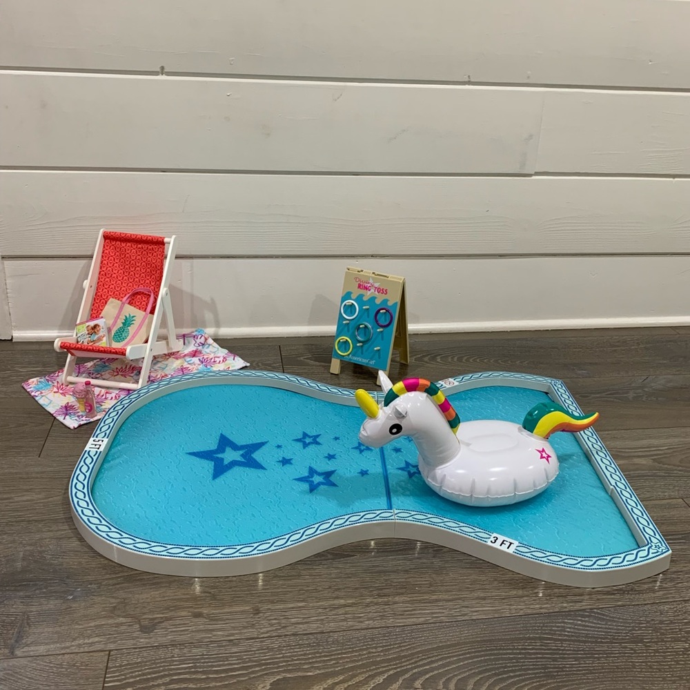 American Girl Doll Swimming Pool Set Truly Me 2019 Retired